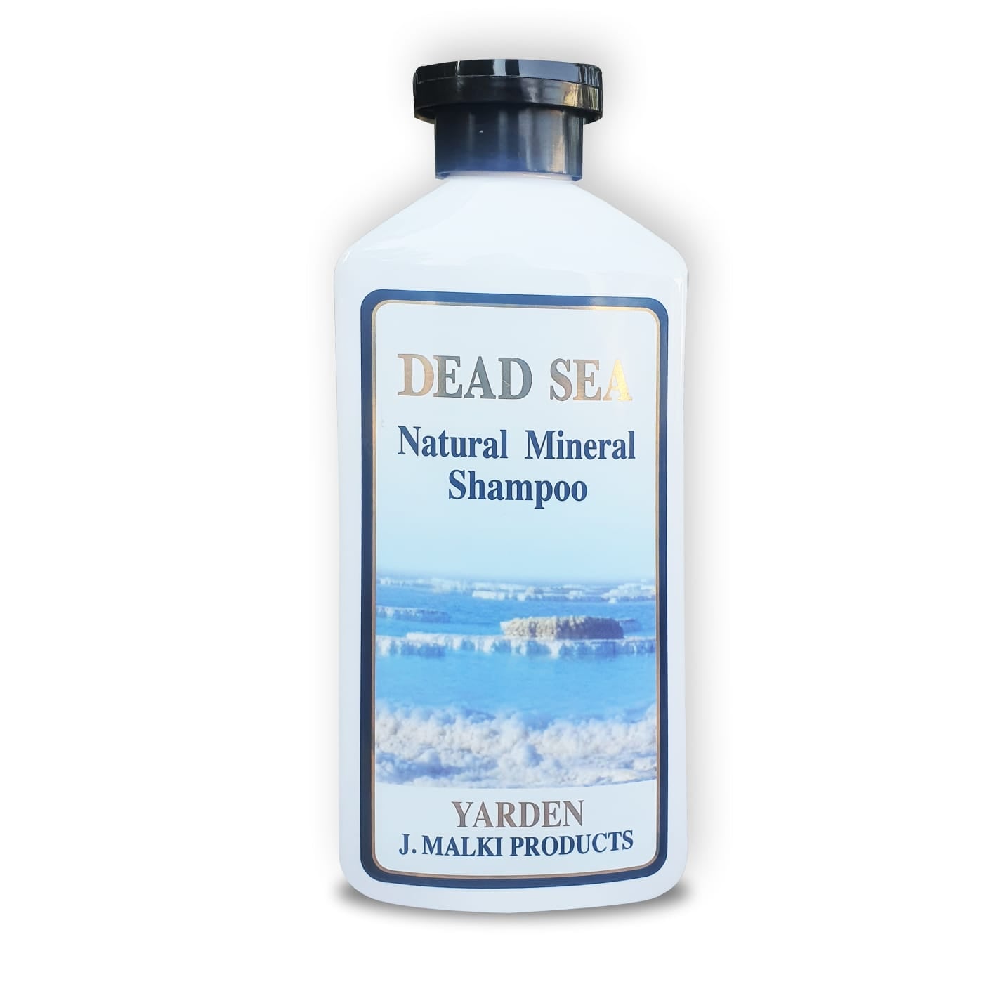 YARDEN Mineral Shampoo 300ml bottle with a sleek design, featuring a label and a light blue color scheme.